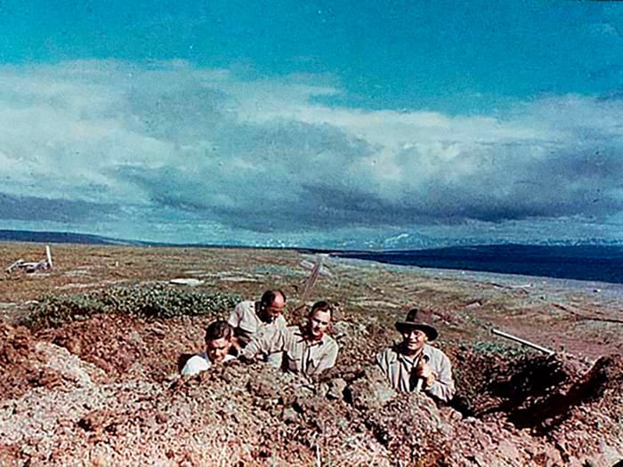 The first Brevig Mission dig, in 1951.